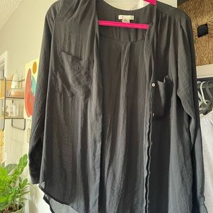 Black h&m button up